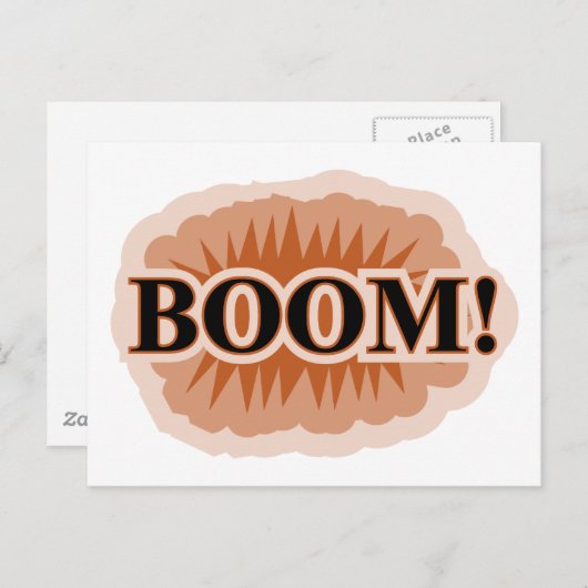 Boom Postkarte (Vorne/Hinten)