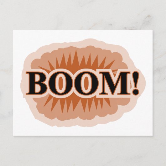 Boom Postkarte (Vorderseite)