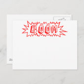 Boom! Postkarte (Vorne/Hinten)