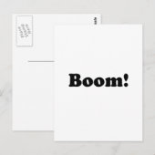 Boom! Postkarte (Vorne/Hinten)
