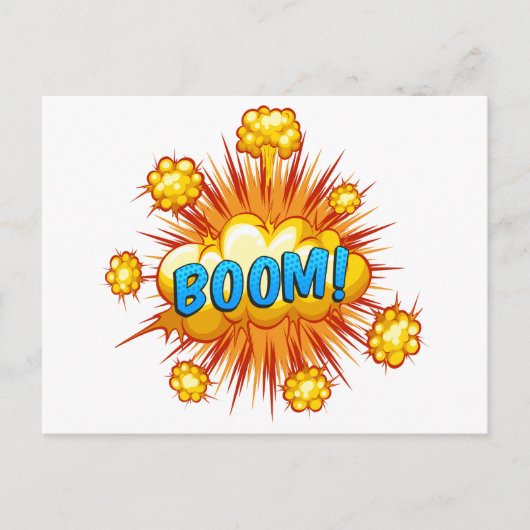 Boom Postkarte (Vorderseite)