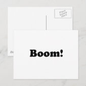 Boom! Postkarte (Vorne/Hinten)