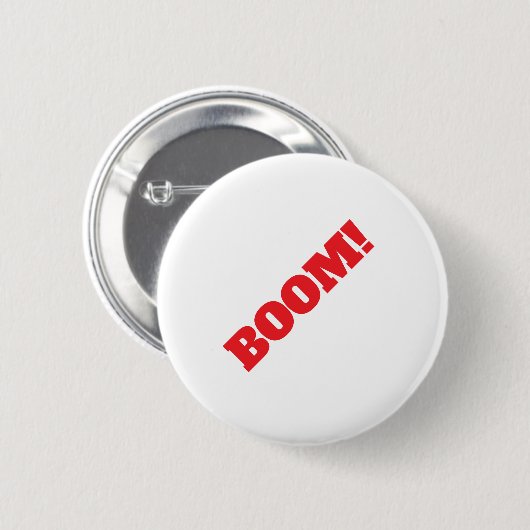 BOOM Professional elegant modern minimalist plain Button (Vorne & Hinten)
