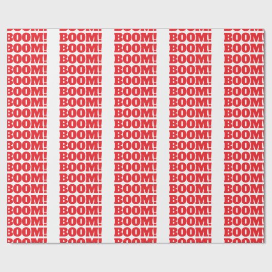 BOOM Professional elegant modern minimalist plain Geschenkpapier (Flach)