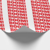 BOOM Professionell elegante moderne minimalistisch Geschenkpapier (Ecke)