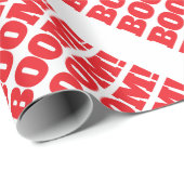 BOOM Professionell elegante moderne minimalistisch Geschenkpapier (Rolleneckpunkt)