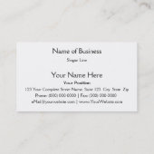 Boom Red and Yellow Comic Book Action Buble Visitenkarte (Rückseite)