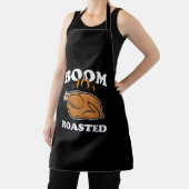 Boom Roasted Happy Thanksgiving Funny Turkey Gesch Schürze (InSitu)