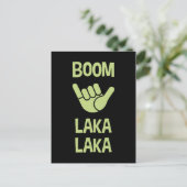 Boom Shaka Wave Postkarte (Stehend Vorderseite)