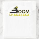 Boom Shakalaka Ovaler Aufkleber (Tasche)