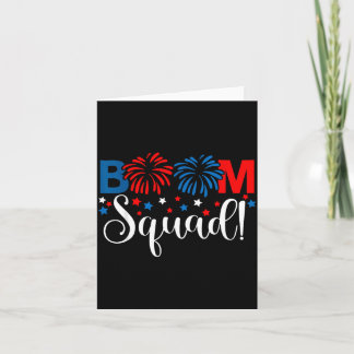 Boom Squad 4. Juli-Shirt Feuerwerk Karte