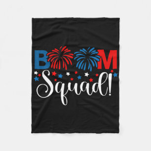 Boom Squad 4. Juli-Shirt Feuerwerk Unabhängigkeit Fleecedecke