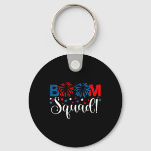 Boom Squad 4. Juli Shirt Feuerwerke unabhängig Schlüsselanhänger