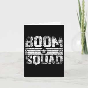 Boom Squad 4. Juli und Silvester Feuerwerk Karte