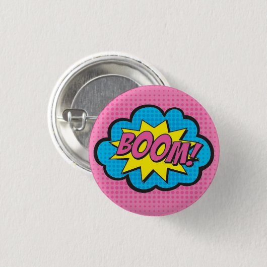 BOOM! Superhero-Button GV2 Button (Vorne & Hinten)