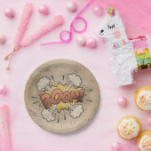 BOOM! Vintages Comic Buch Steampunk Pop Kunst Pappteller (Party)