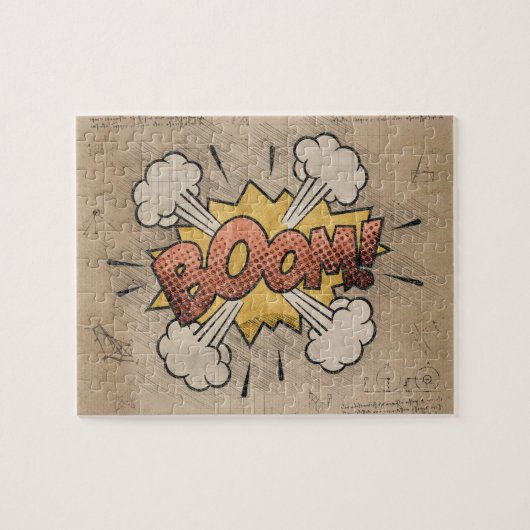 BOOM! Vintages Comic Buch Steampunk Pop Kunst Puzzle (Horizontal)