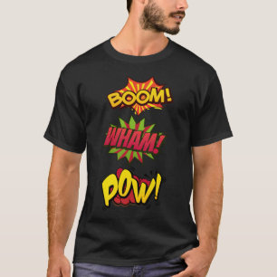 Boom Wham Pow Comic amadeus horseshoe T-Shirt