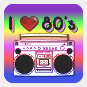 Boombox 80er Retro 80er Aufkleber