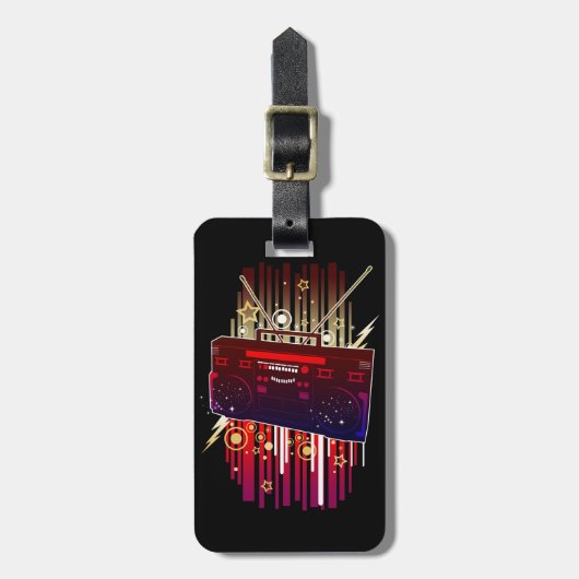 Boombox-Blast Gepäckanhänger (Vorderseite vertikal)