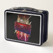 Boombox-Blast Metall Brotdose (Vorderseite)