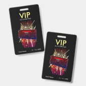 Boombox Blast VIP Access Pass Ausweis (Vorder- & Rückseite)