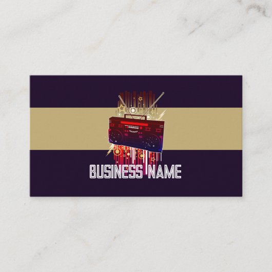 Boombox-Blast Visitenkarte (Vorderseite)