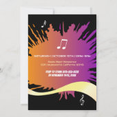 Boombox Geburtstag: Verspotten in Spaß Einladung (Rückseite)