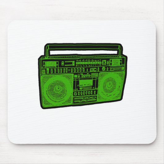 boombox Getto-Bläserradio Mousepad (Vorne)