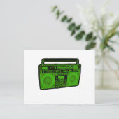 Boombox-Getto-Blaster Postkarte (Stehend Vorderseite)