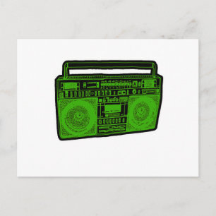 Boombox-Getto-Blaster Postkarte