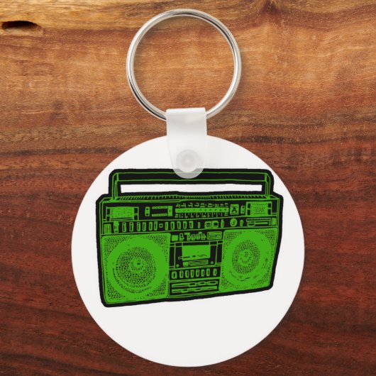 Boombox-Getto-Blaster Schlüsselanhänger (Vorderseite)