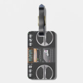 Boombox Ghetto Blaster Gepäckanhänger (Rückseite vertikal)