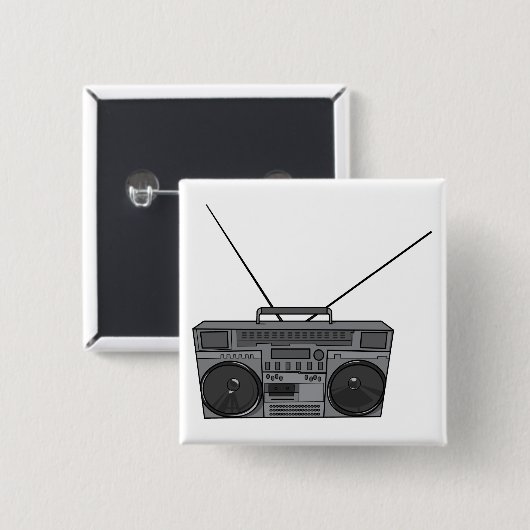 Boombox Ghetto Blaster Jambox Radio Cassette Button (Vorne & Hinten)
