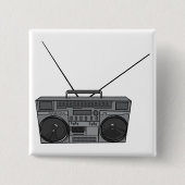 Boombox Ghetto Blaster Jambox Radio Cassette Button (Vorderseite)