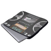 Boombox Ghetto Blaster Laptopschutzhülle (Vorne Knopf)