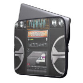 Boombox Ghetto Blaster Laptopschutzhülle (Vorderseite Links)