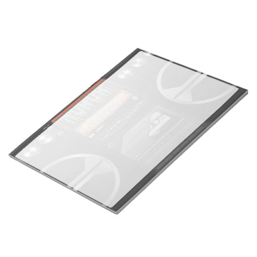 Boombox Ghetto Blaster Notizblock (angewinkelt)