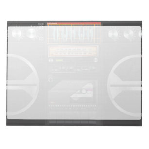 Boombox Ghetto Blaster Notizblock