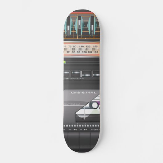 Boombox Ghetto Blaster Skateboard (Vorderseite)