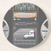 Boombox Ghetto Blaster Untersetzer (Vorne)