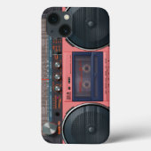 Boombox Ghettoblaster Retro Case-Mate iPhone Case (Rückseite)