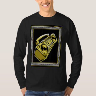 Boombox Ghettoblaster Stereo Hip Hop Tropfen Urban T-Shirt