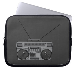 Boombox/Ghettoblaster-Stereoband-Radio-Spieler Laptopschutzhülle