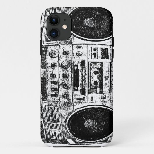 Boombox Graffiti Case-Mate iPhone Hülle (Rückseite)