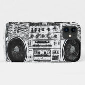 Boombox Graffiti Case-Mate iPhone Hülle (Rückseite (Horizontal))