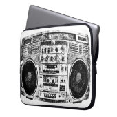 Boombox Graffiti Laptopschutzhülle (Vorderseite Links)