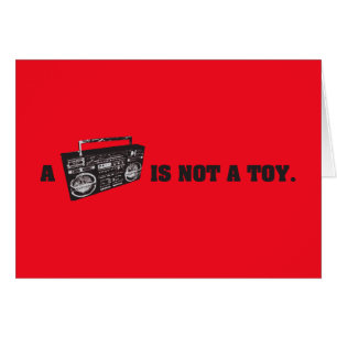 Boombox ist nicht ein Spielzeug