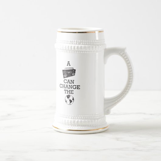 Boombox kann die Welt ändern Bierglas (Rechts)