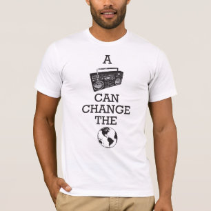 Boombox kann die Welt ändern T-Shirt